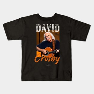 David Crosby vintage graphic design artwork Kids T-Shirt